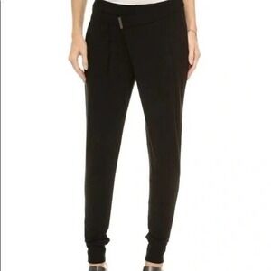 Helmut Lang Crossover Origami Radar Jersey Knit Black Pants Size S